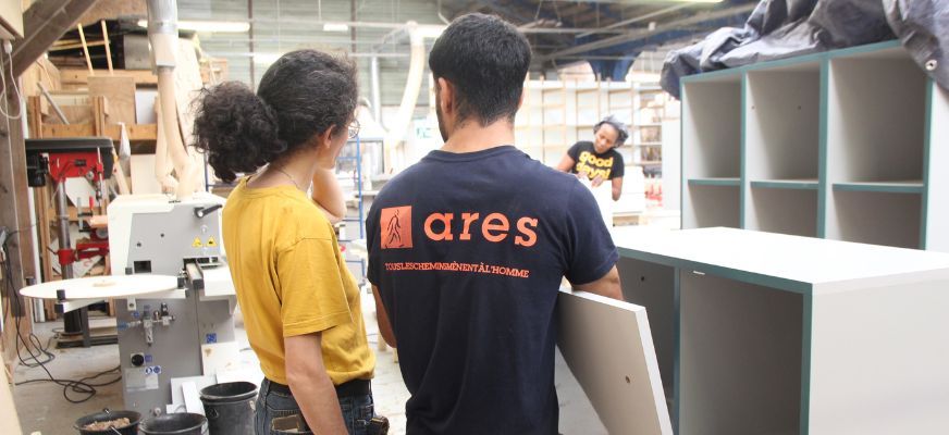 Collaboration Ares x Fairspace - casiers upcyclés