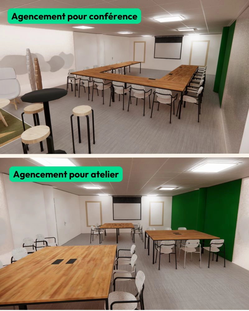 L'hybridation de vos espaces est une solution pour aménager vos bureaux.