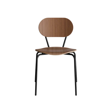 Chaise en bois et métal