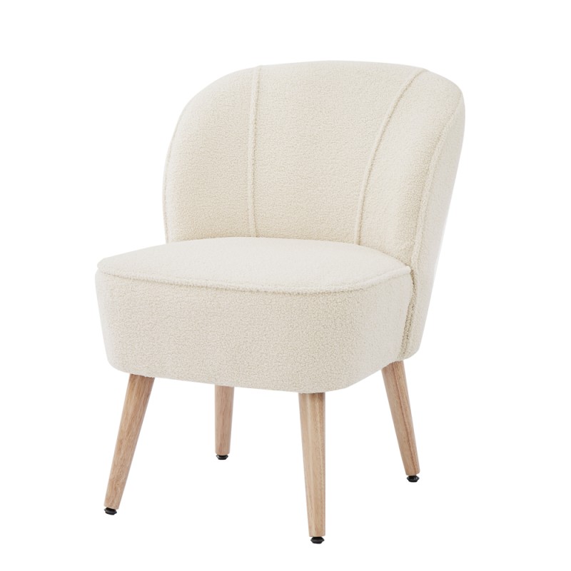 Fauteuil en tissu rembourré