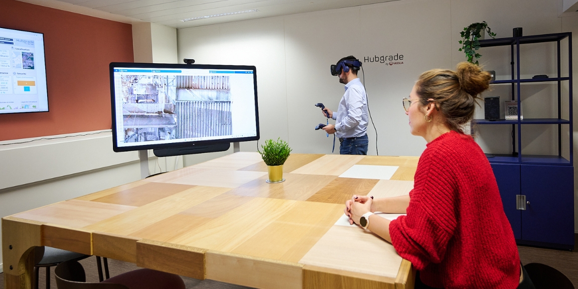 Aménagement d'un lieu Hubgrade chez Veolia
